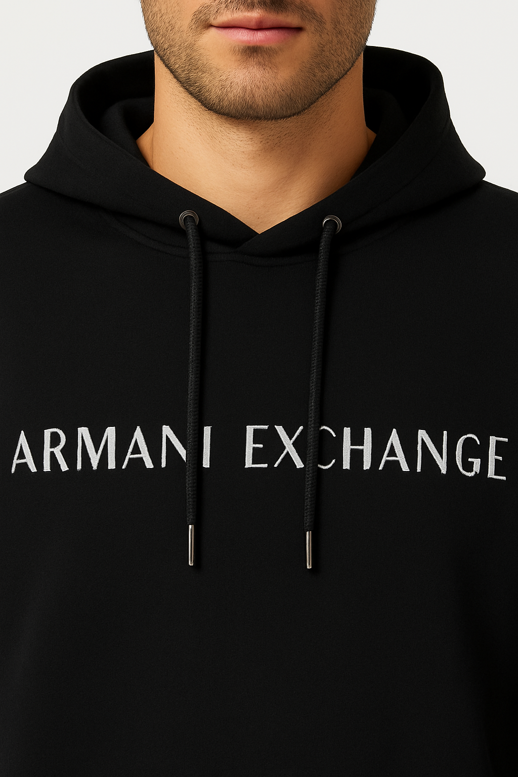 ARMANI EXCHANGE Men’s Logo Print Hoodie