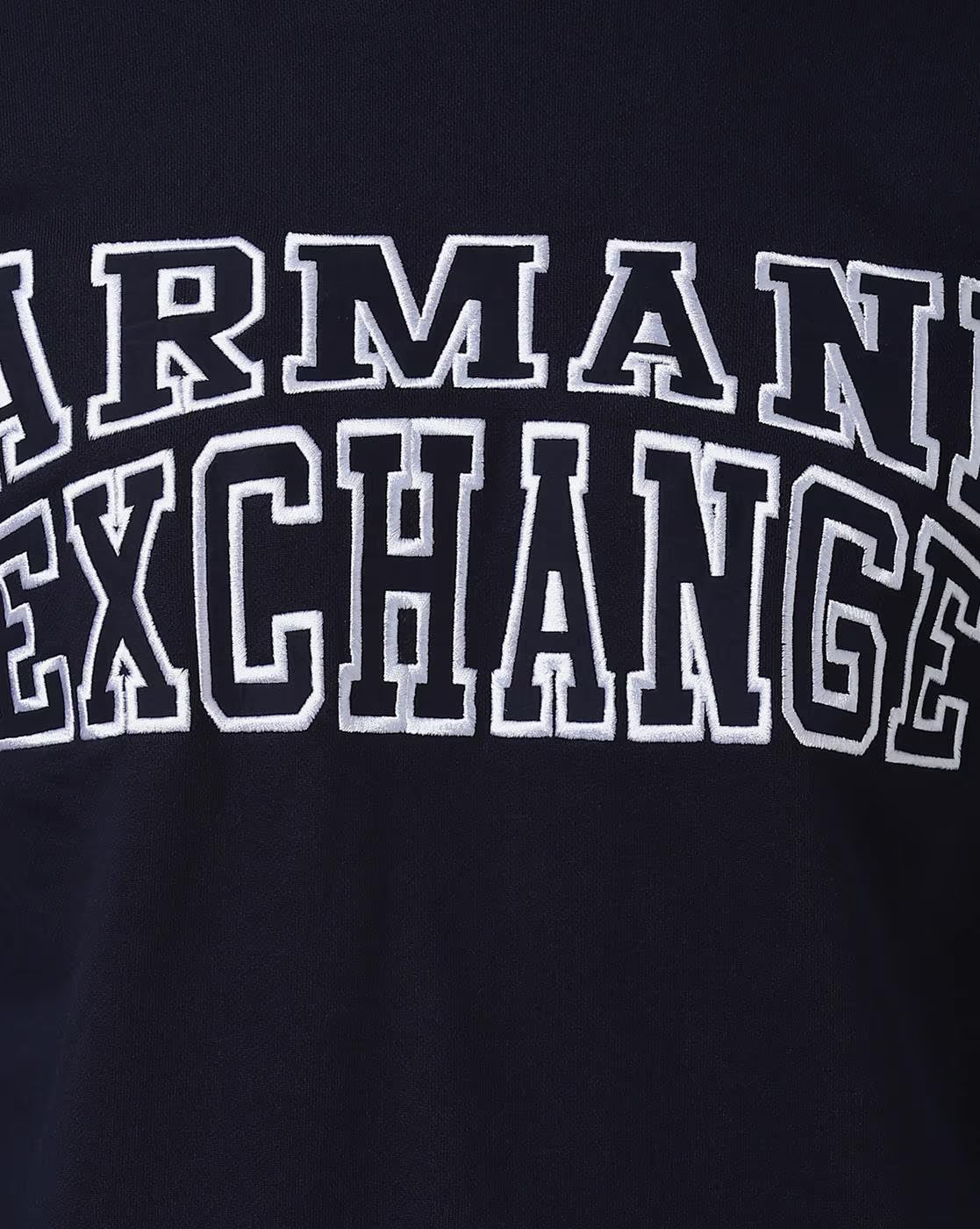 ARMANI EXCHANGE Crew-Neck Sweatshirt with Signature Branding