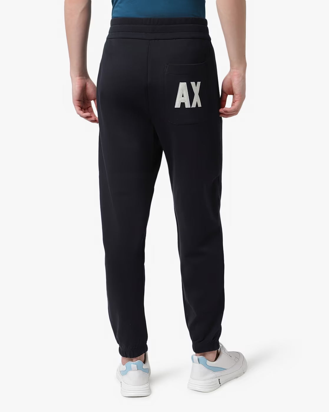 ARMANI EXCHANGE Cuffed Track Pants with Embroidered Logo