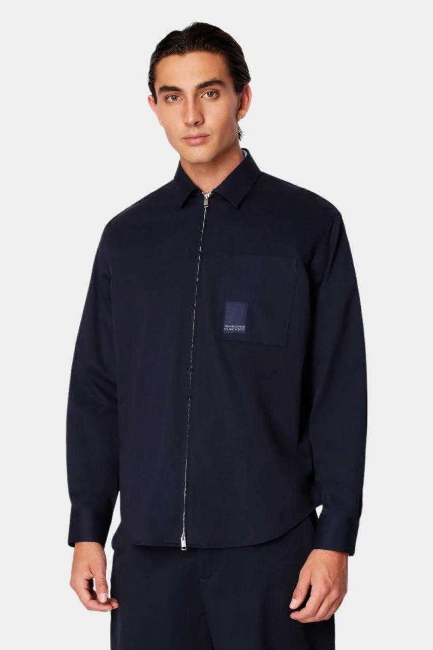 ARMANI EXCHANGE Navy blue shirt jacket