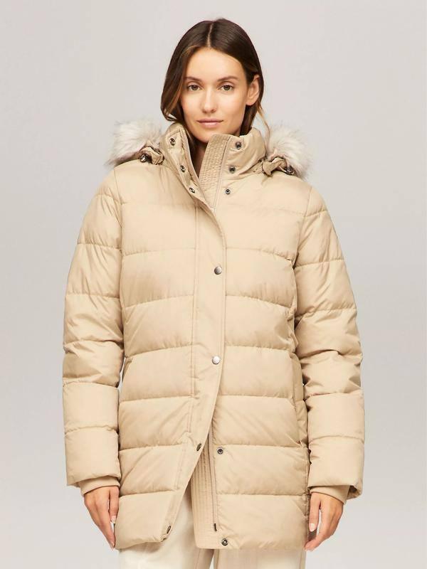TOMMY HILFIGER Hooded Long Puffer Coat