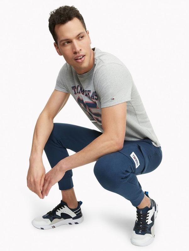 TOMMY JEANS men's gray t-shirt