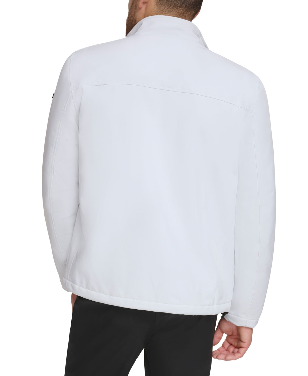 CALVIN KLEIN Men's Sherpa Lined Classic Soft Shell Jacket - White
