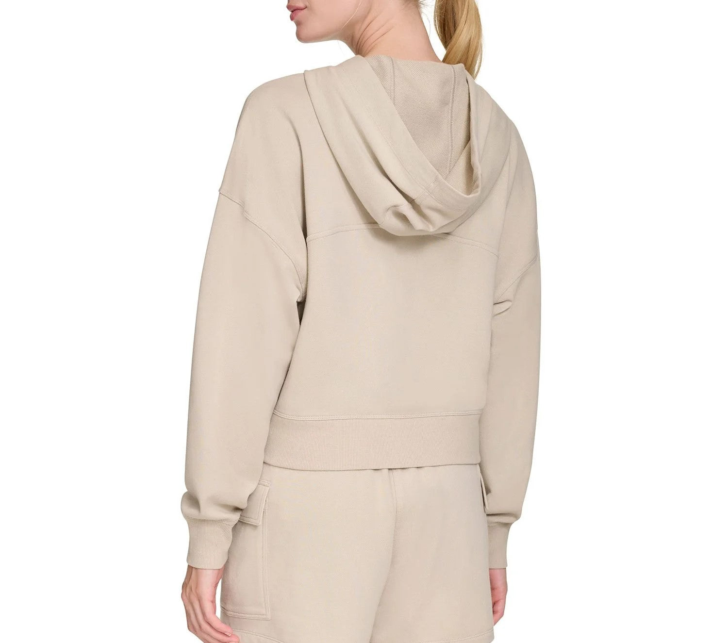 DKNY Women's Terry Zip Front Jacket