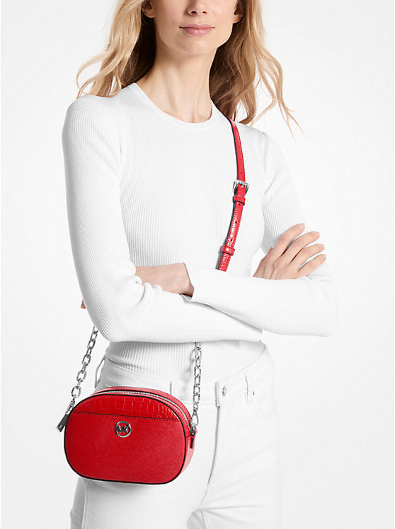 Michael Kors  Jet Set Glam Leather Crossbody Bag