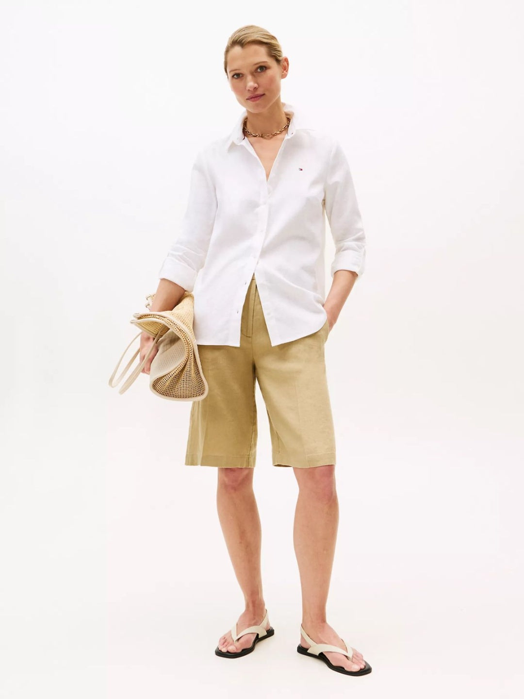 TOMMY HILFIGER Linen-Blend Shirt