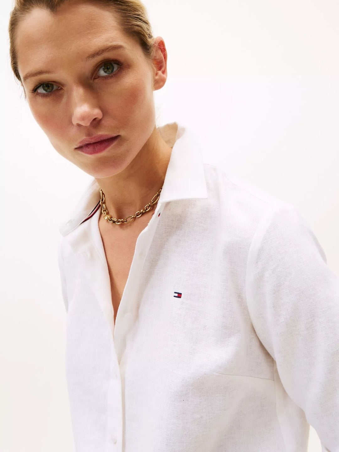 TOMMY HILFIGER Linen-Blend Shirt