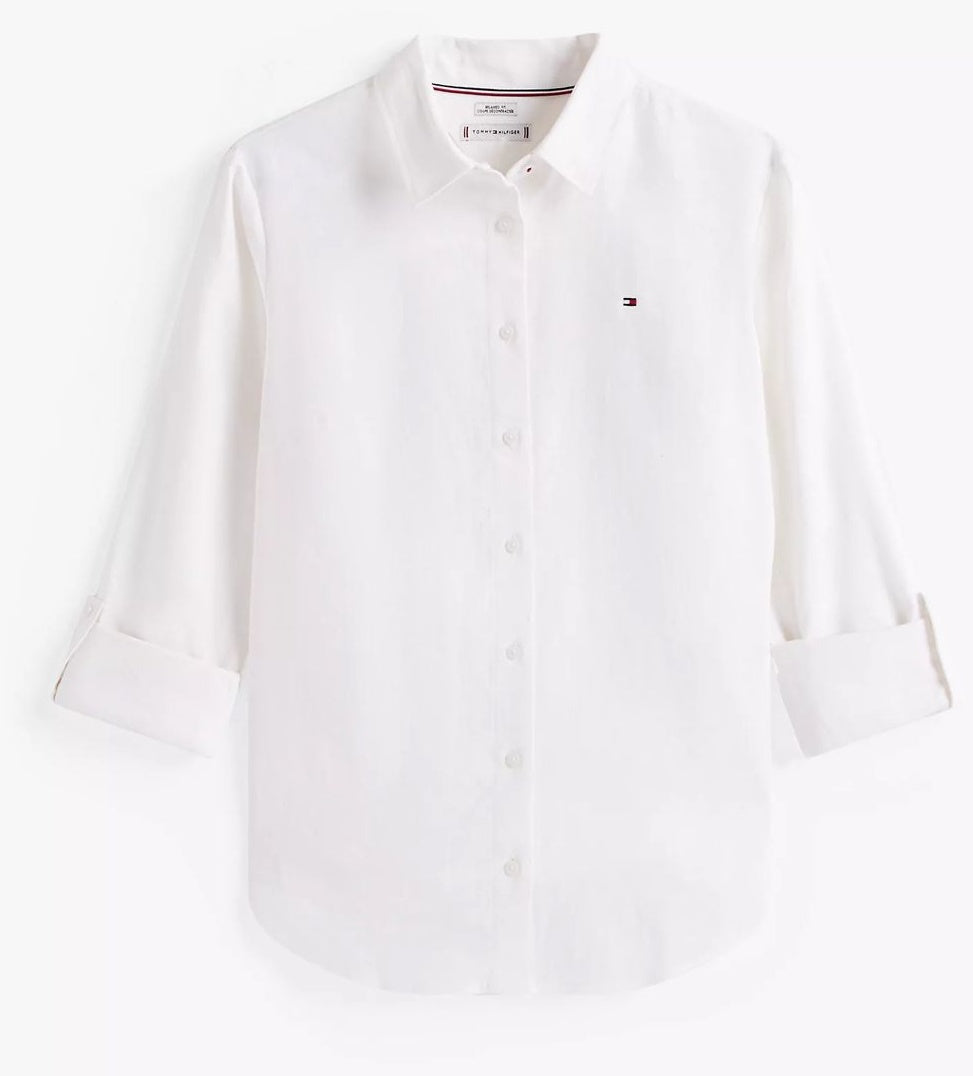TOMMY HILFIGER Linen-Blend Shirt
