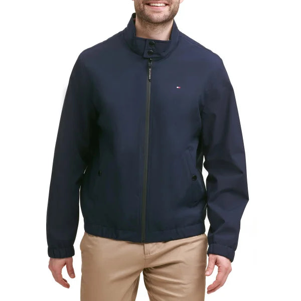 Tommy Hilfiger Men’s Water and Wind Resistant Stand Collar Bomber Jacket