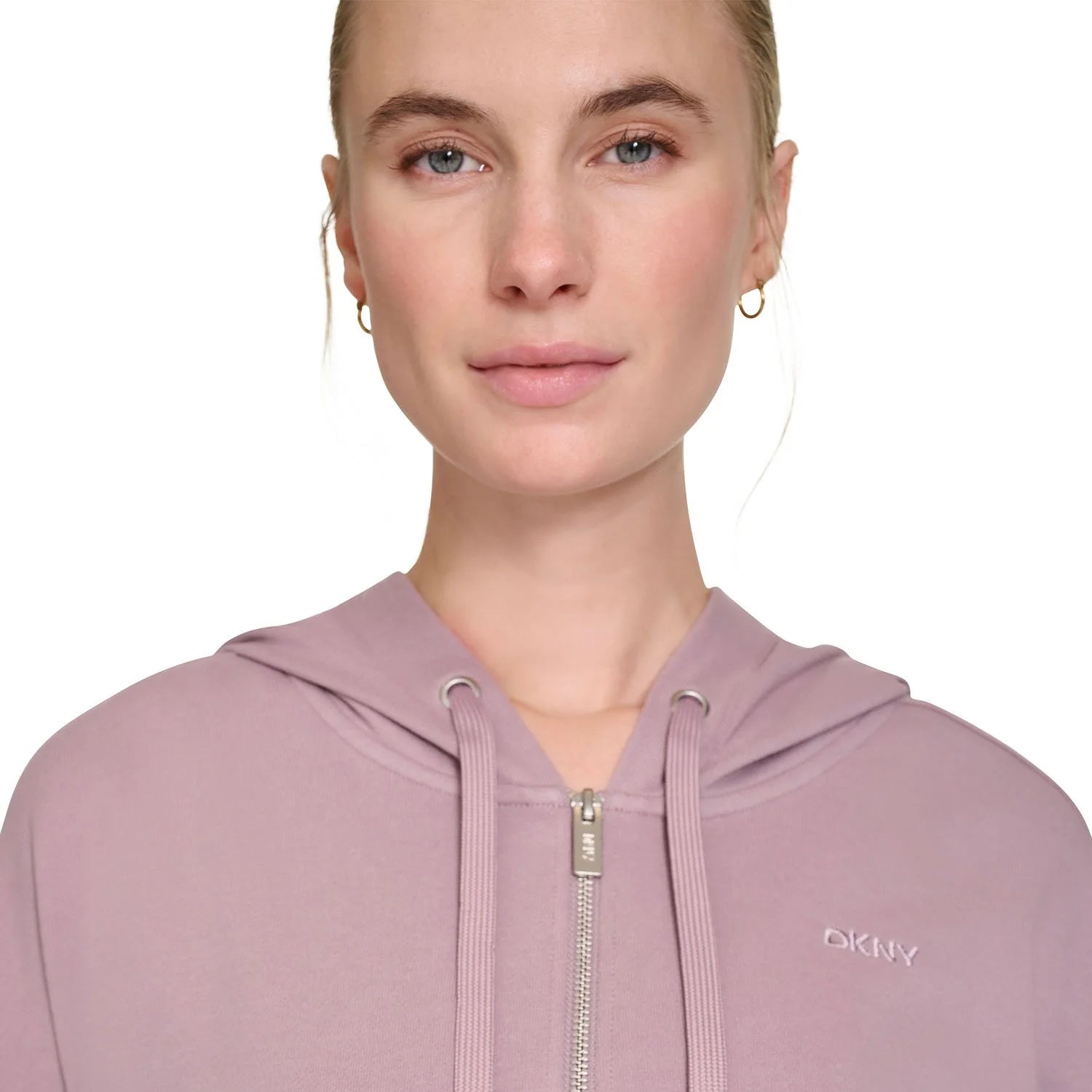 DKNY Women's Terry Zip Front Jacket