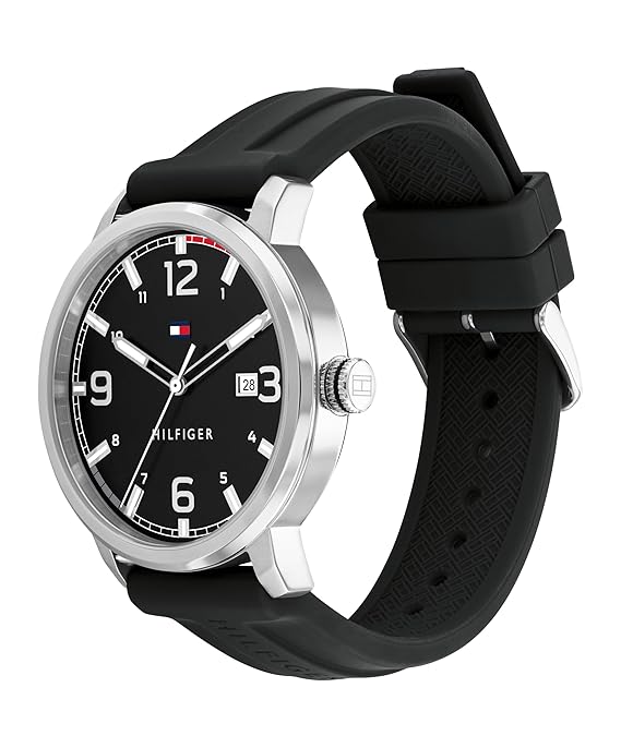 TOMMY HILFIGER Black Dial Round Shaped Casual Men Watch_TH1710481W