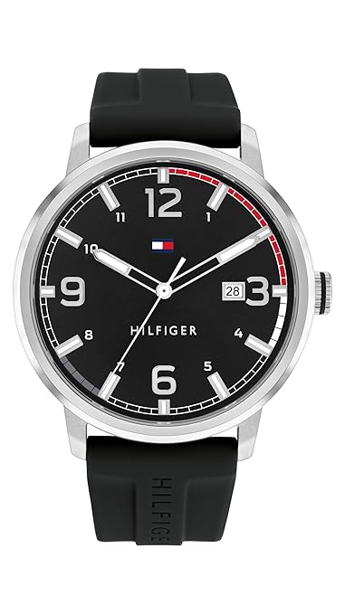 TOMMY HILFIGER Black Dial Round Shaped Casual Men Watch_TH1710481W