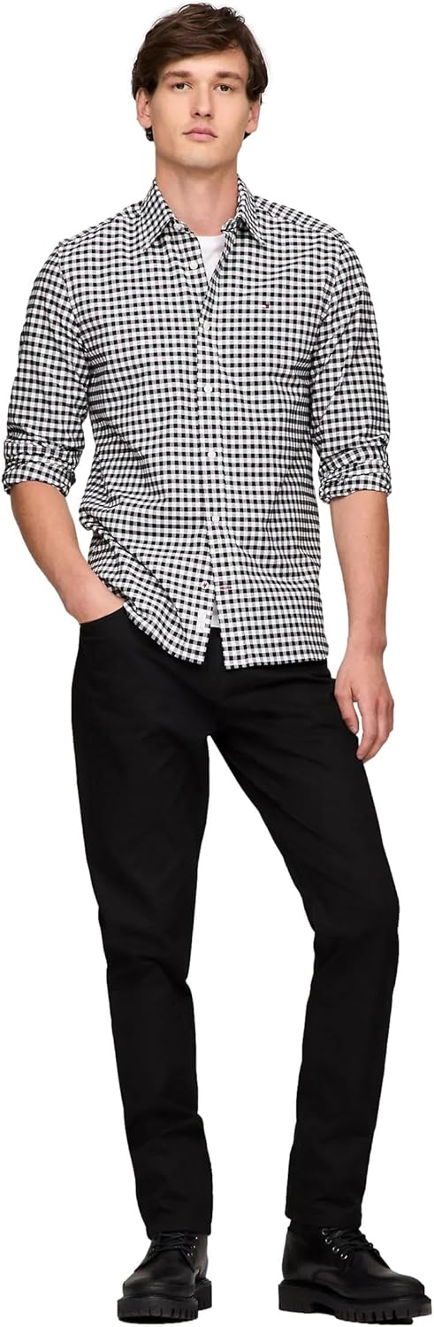 TOMMY HILFIGER Chemise Oxford en guingan à coupe régulière