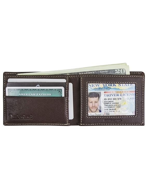 TIMBERLAND bifold genuine leather wallet