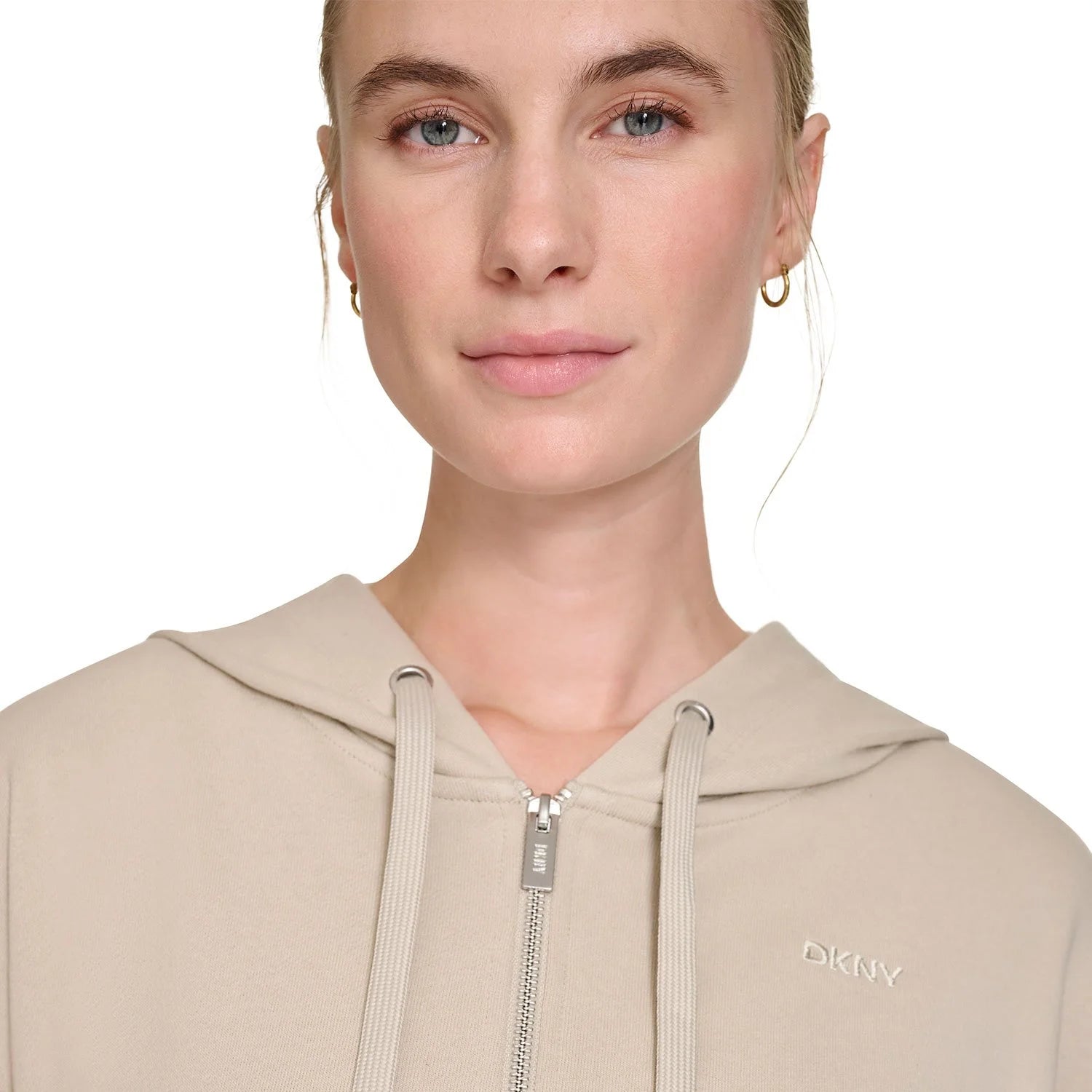 DKNY Women's Terry Zip Front Jacket