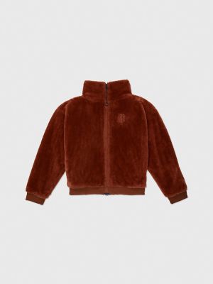 TOMMY HILFIGER Faux Fur Zip Sweatshirt