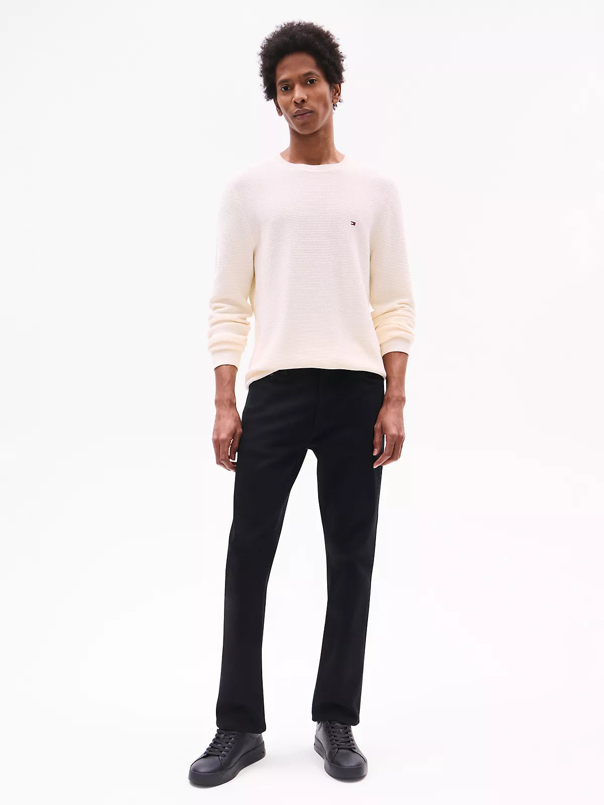 TOMMY HILFIGER Structured Crewneck Sweater