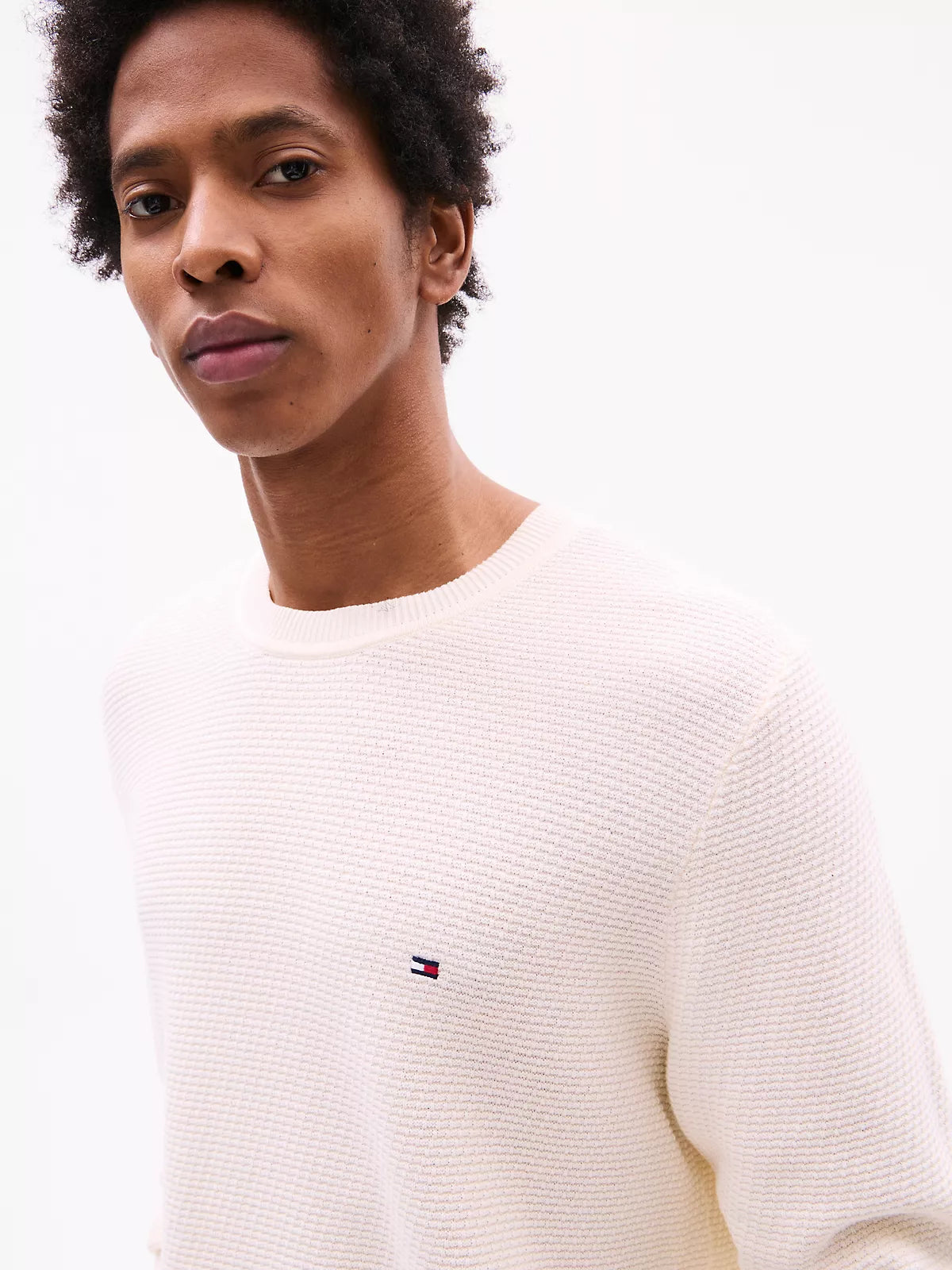 TOMMY HILFIGER Structured Crewneck Sweater