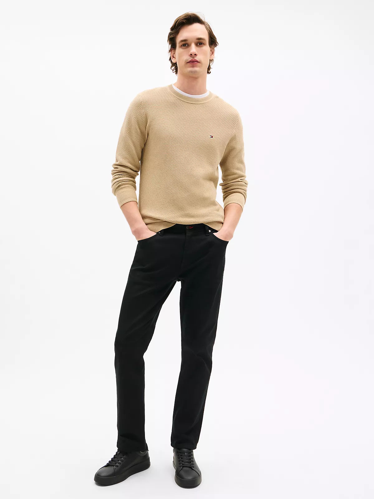 TOMMY HILFIGER Structured Crewneck Sweater