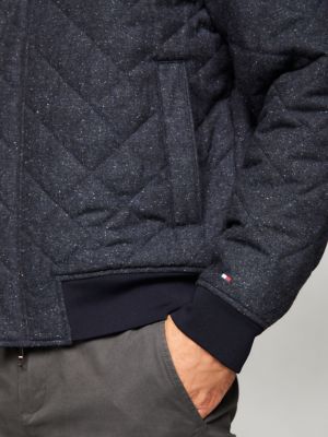 TOMMY HILFIGER Quilted Wool-Blend Bomber Jacket
