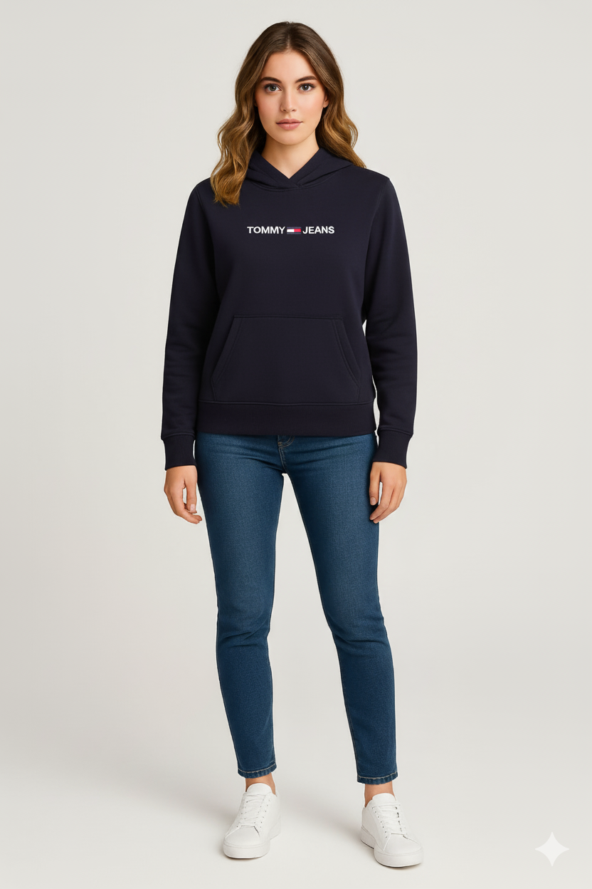 Tommy Jeans Embroidered Tommy Logo Hoodie