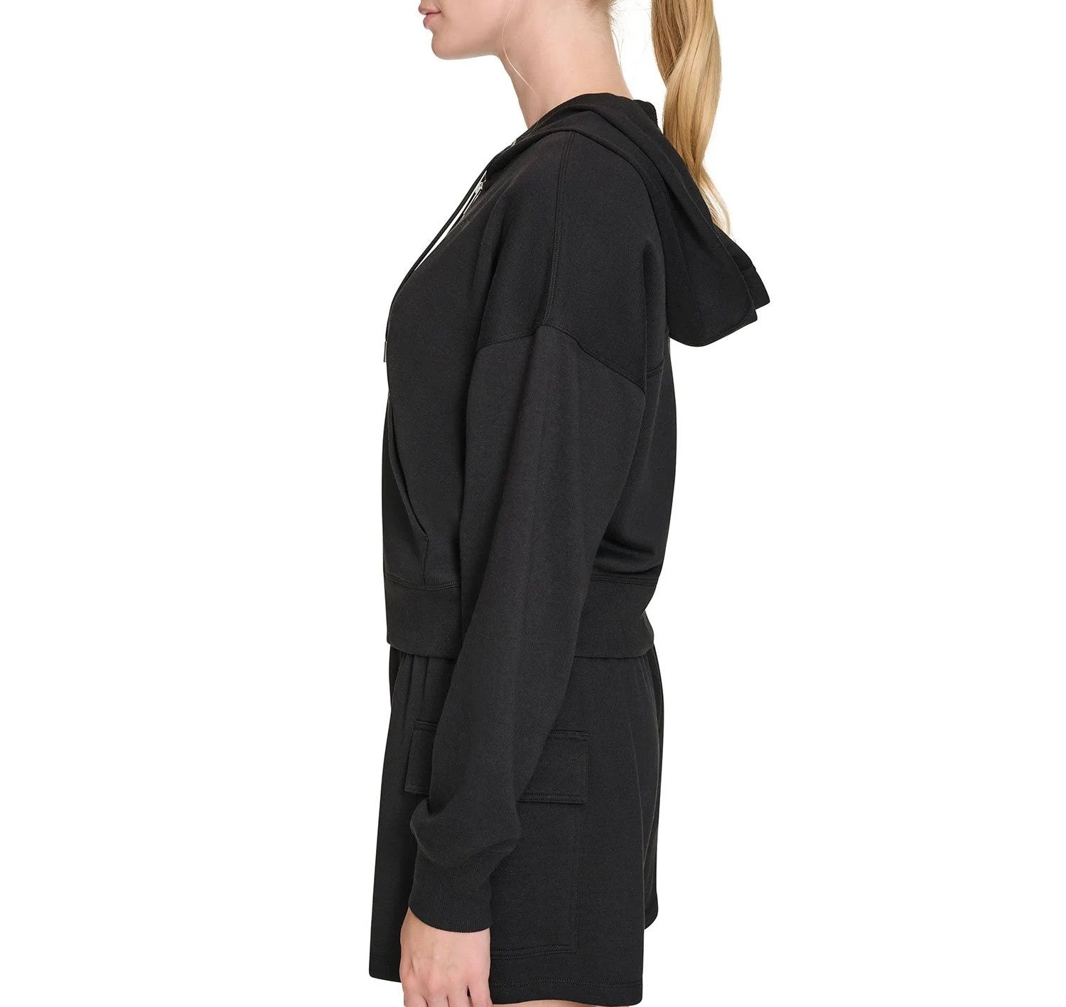 DKNY Women's Terry Zip Front Jacket
