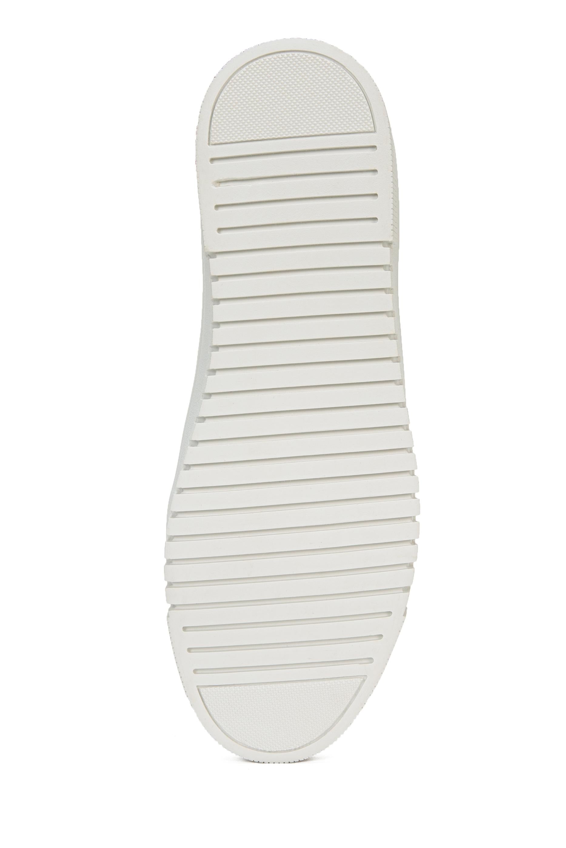 US. POLO ASSN. Men's White Sneakers with Logo and Number Detail