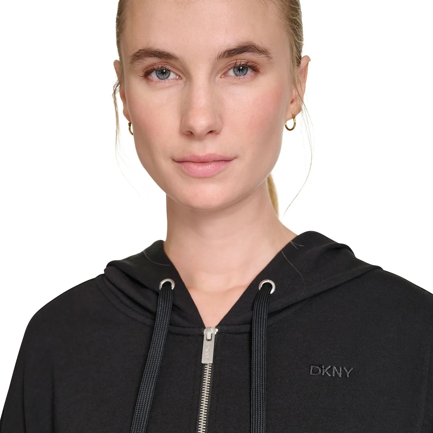 DKNY Women's Terry Zip Front Jacket