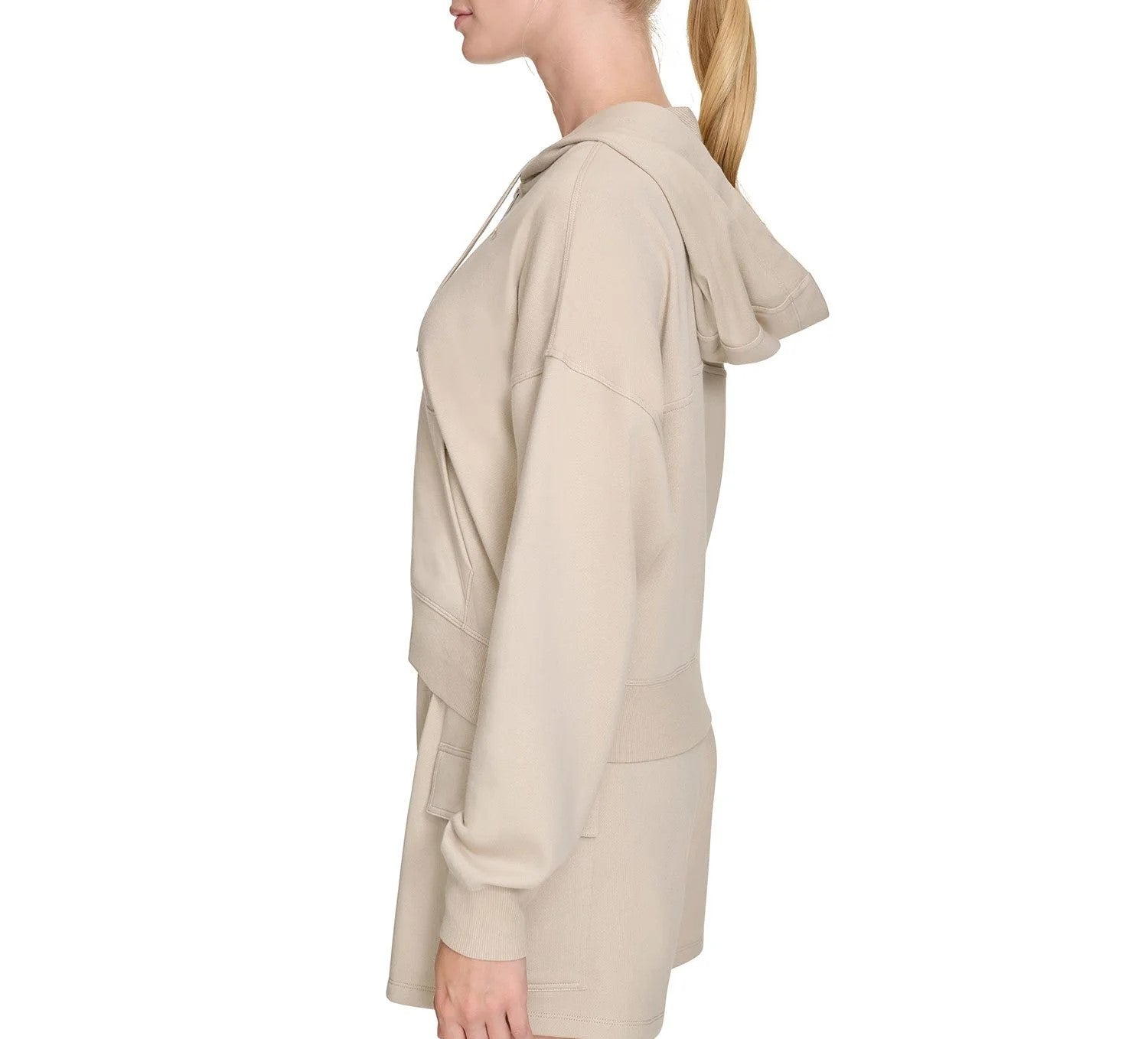 DKNY Women's Terry Zip Front Jacket
