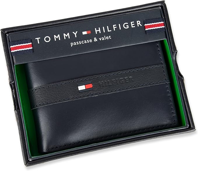TOMMY HILFIGER Mens Leather Ranger Passcase Wallet