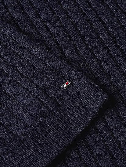 TOMMY HILFIGER Soft Wool Cable Knit Dress - Red | Very Ireland