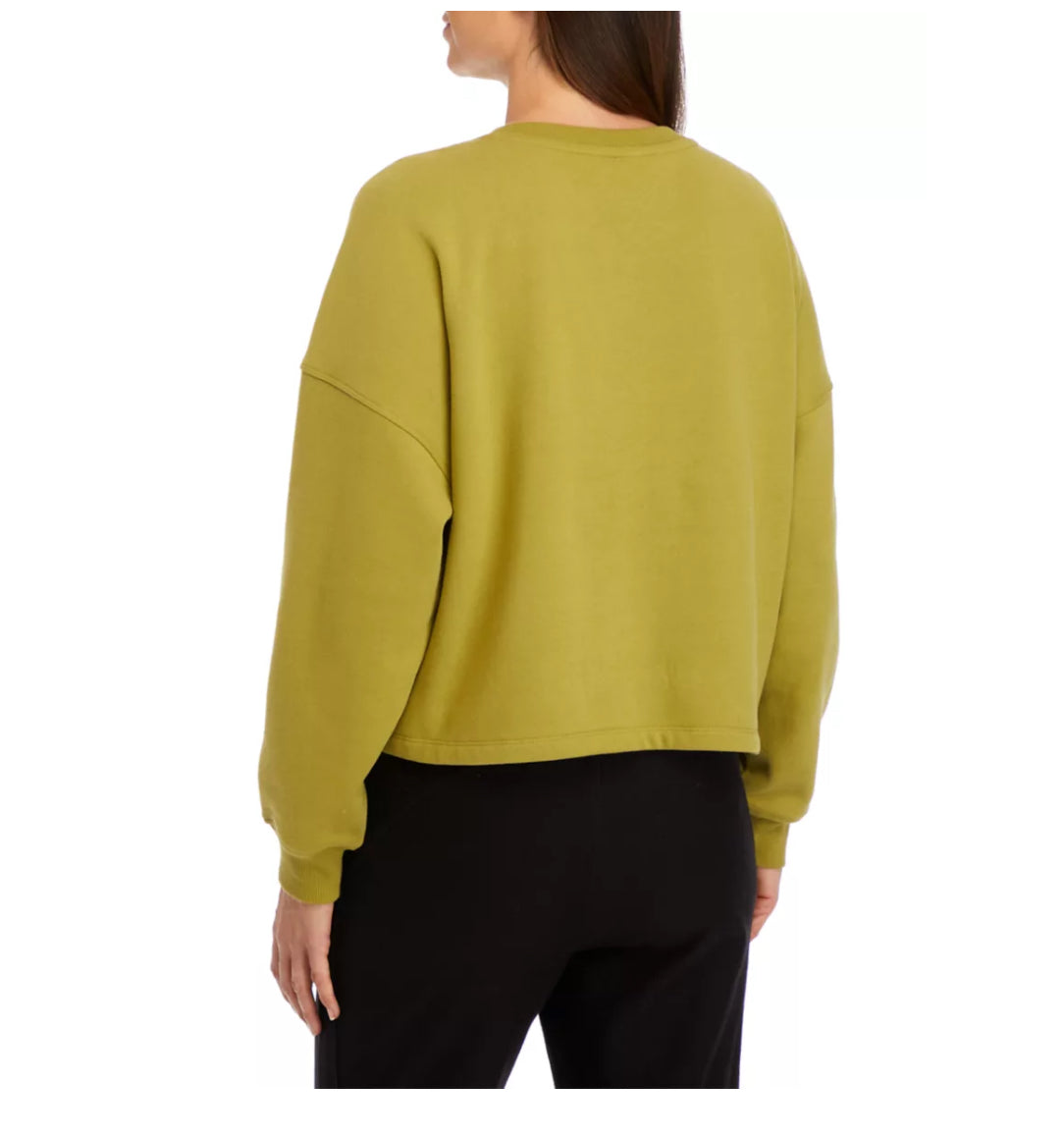 CALVIN KLEIN PERFORMANCE OVER SIZE LOGO FLEECE CREWNECK