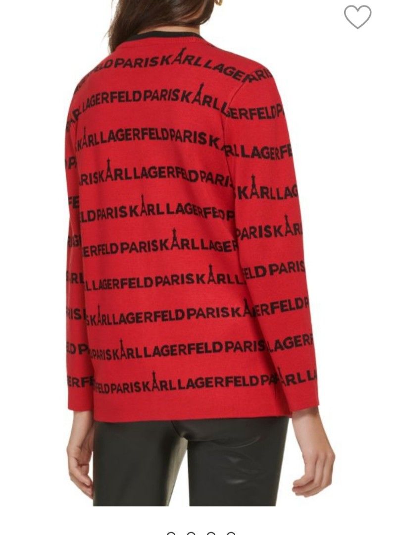 Karl Lagerfeld Paris all over logo Cardigan