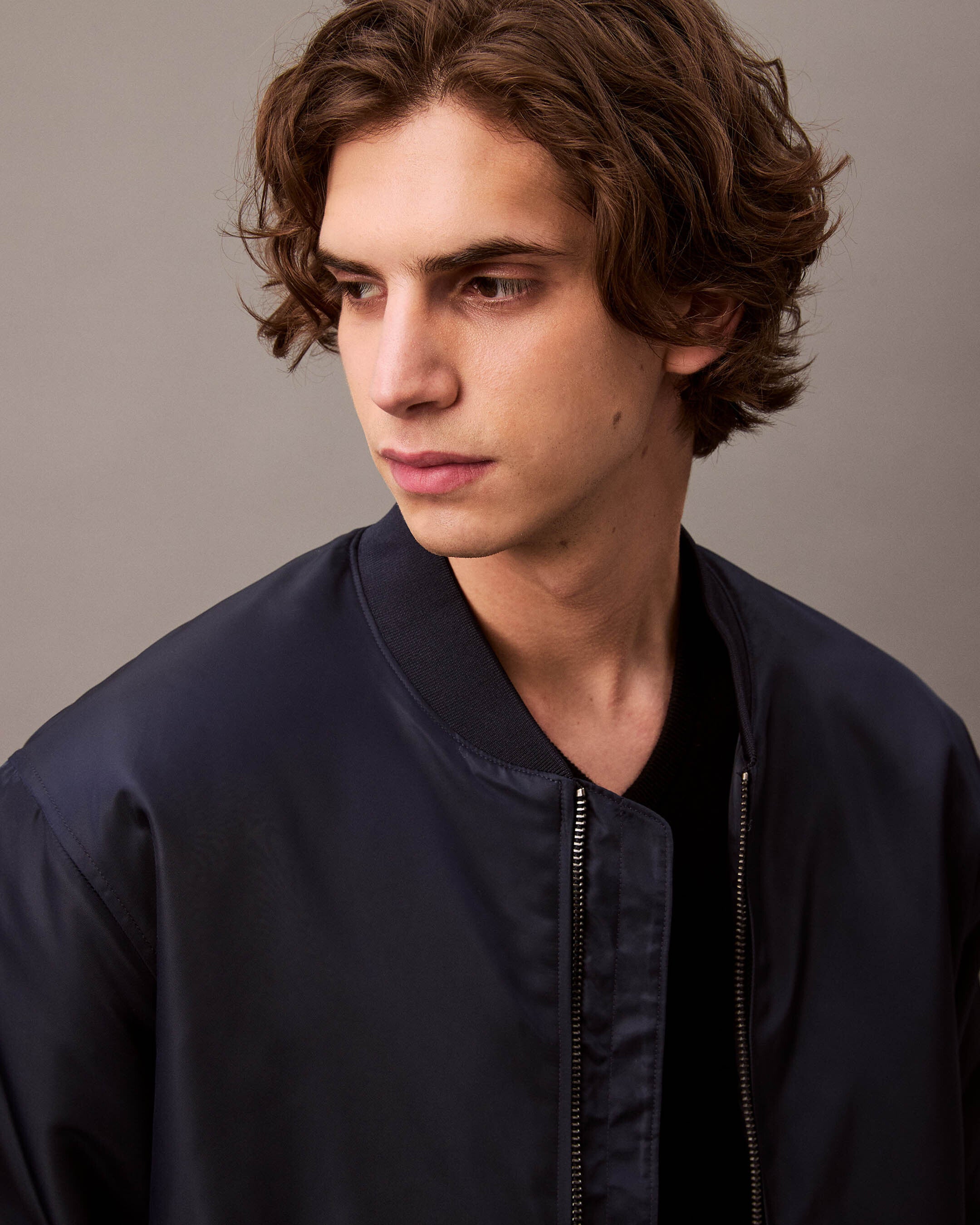 CALVIN KLEIN Padded Nylon Bomber Jacket