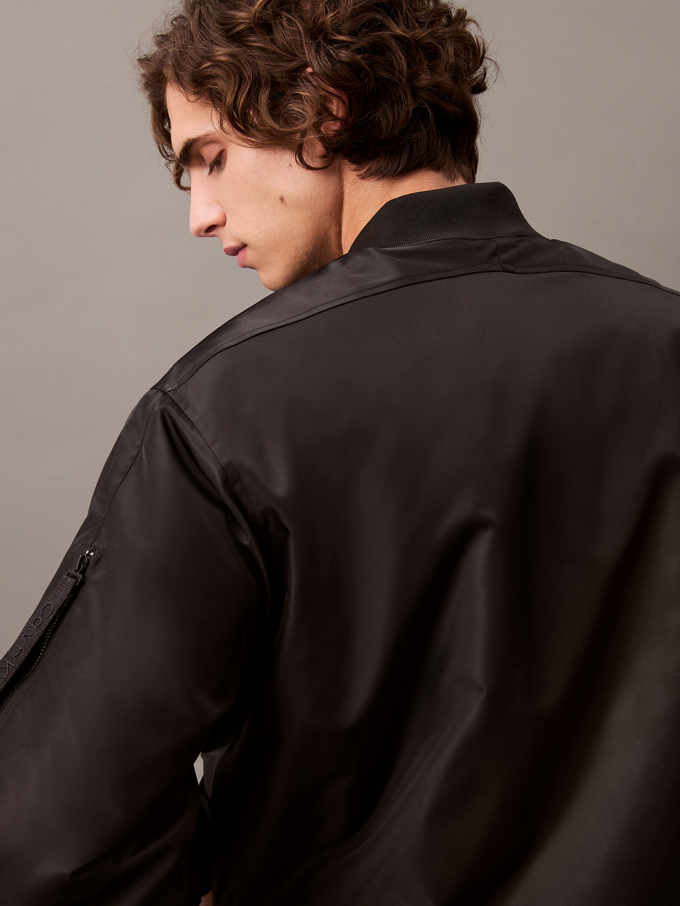 CALVIN KLEIN Padded Nylon Bomber Jacket