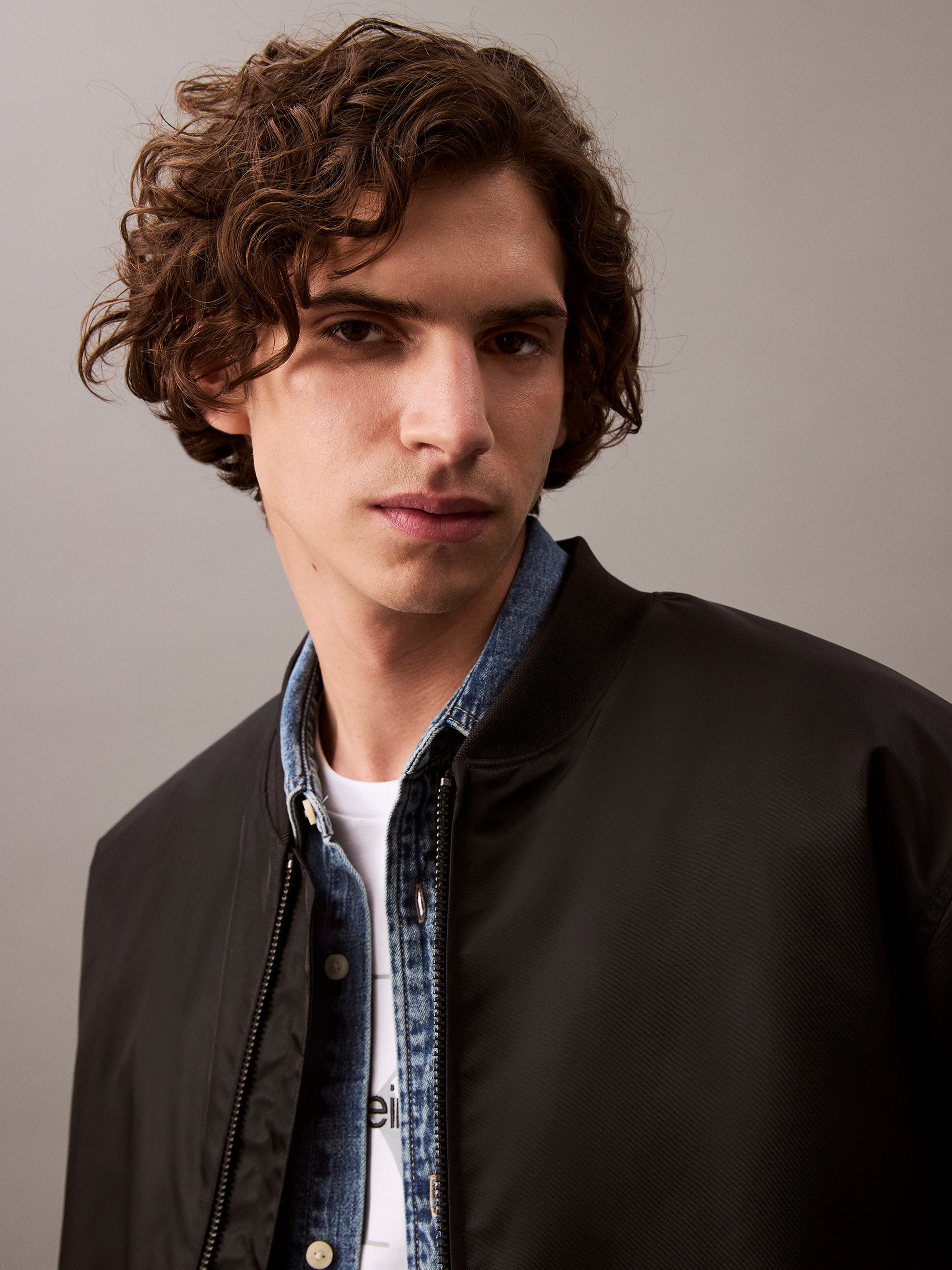 CALVIN KLEIN Padded Nylon Bomber Jacket