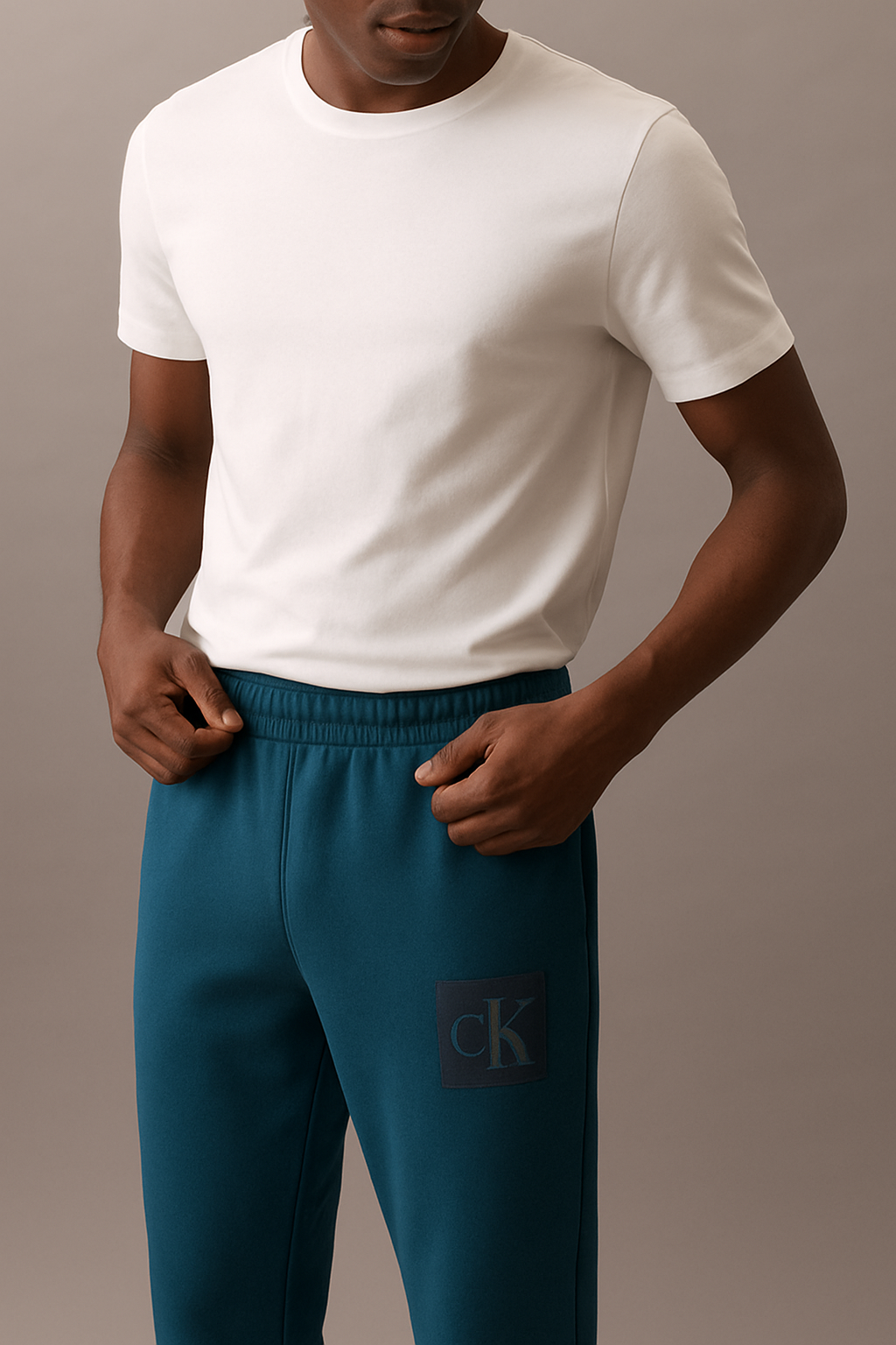 CALVIN KLEIN Metallic Archive Logo Jogger