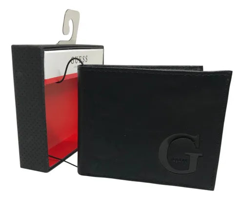 Guess Men's Leather Wallet Black