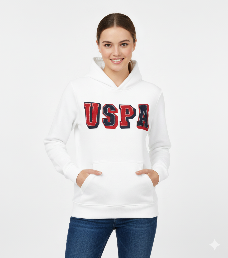 US. POLO ASSN USPA Soft Fleece Pullover Hoodie with Classic Graphic Logo