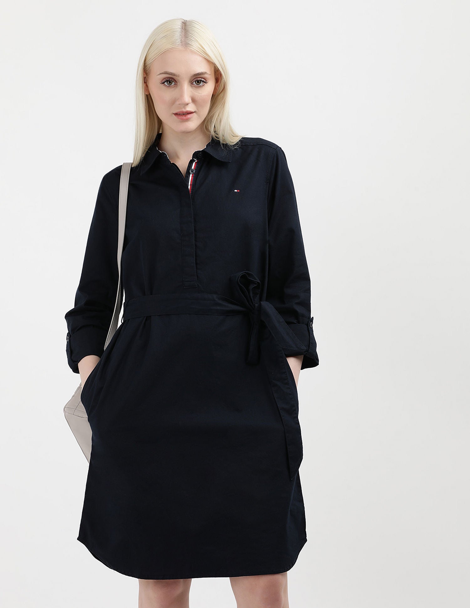 TOMMY HILFIGER Shirt Collar Sheath Dress