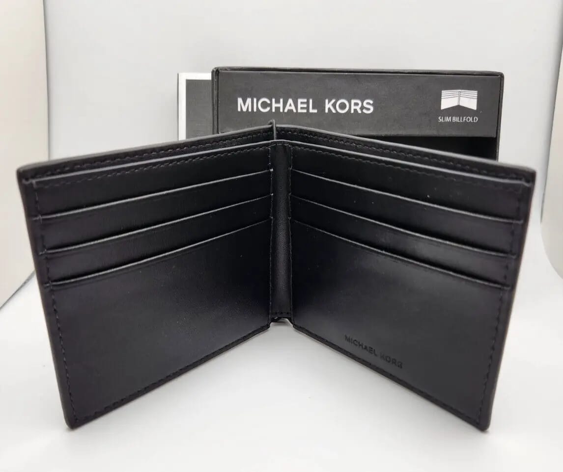 MICHAEL KORS bifold genuine leather wallet