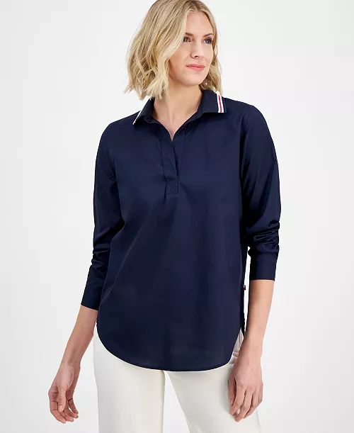 Tommy Hilfiger Women's Slit Neck Tunic