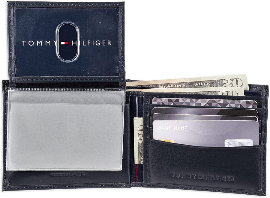 TOMMY HILFIGER bifold genuine leather wallet