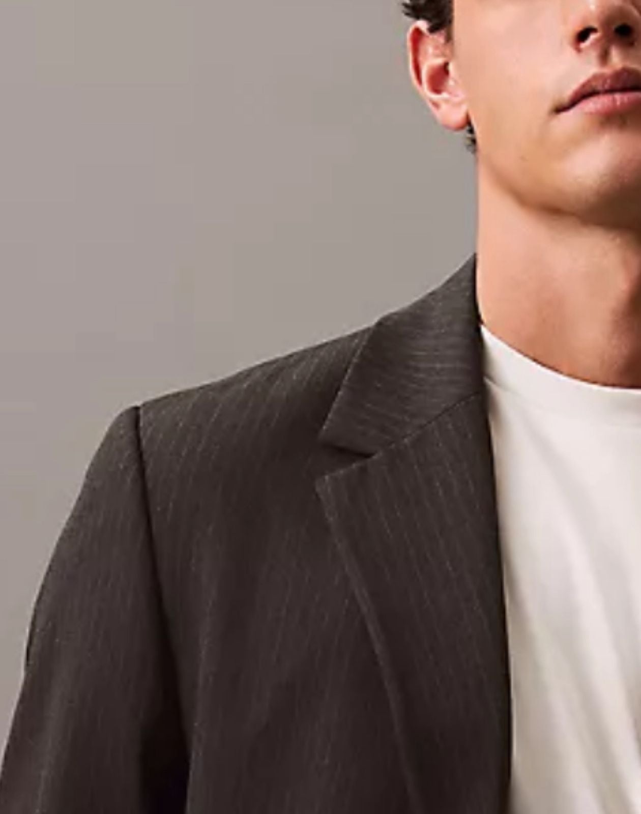 CALVIN KLEIN Refined Stretch Pinstripe Blazer