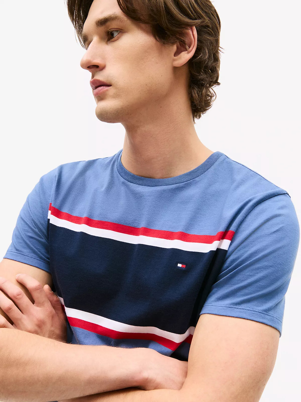 TOMMY HILFIGER Striped Regular-Fit Cotton T-Shirt