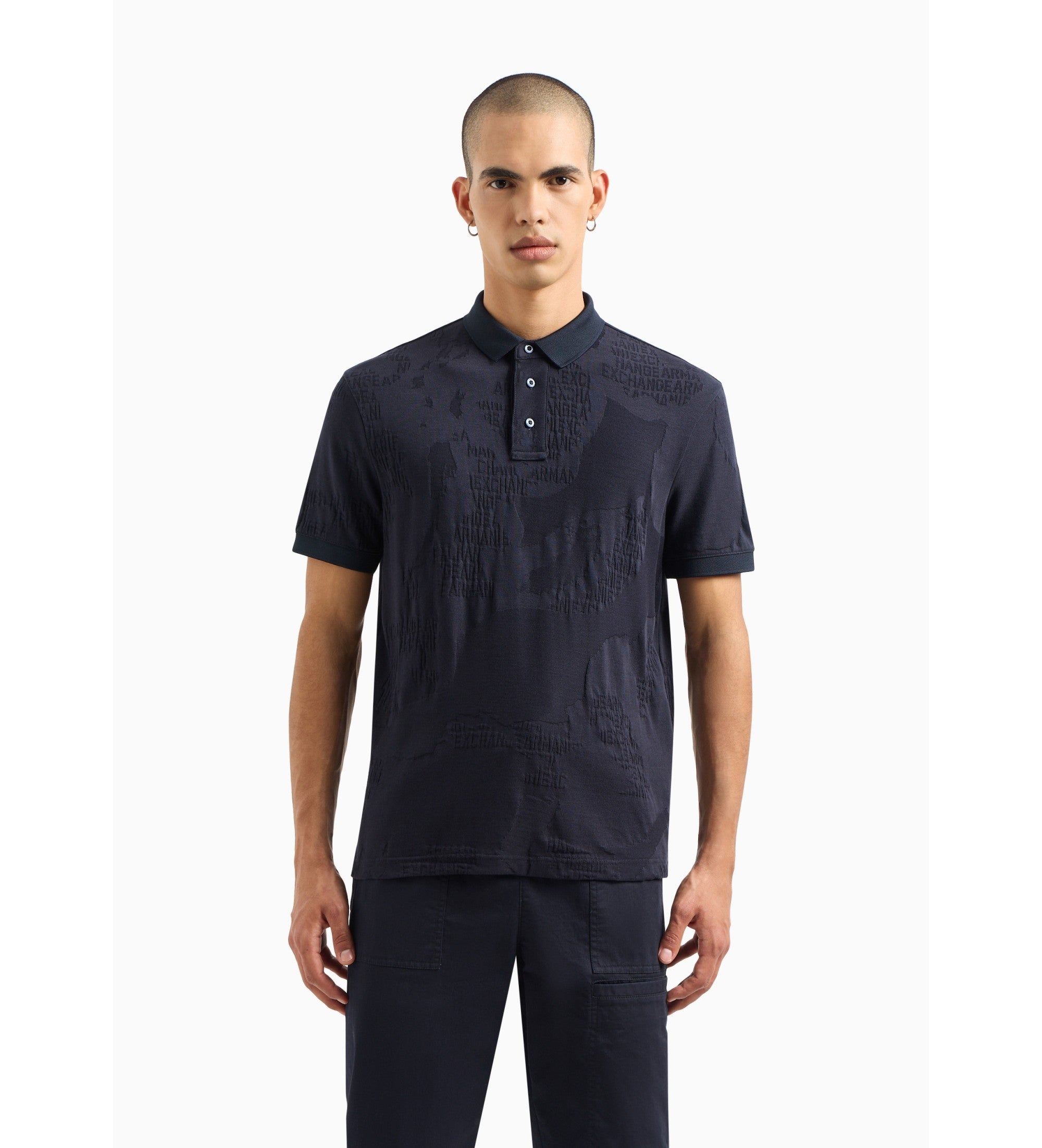 Armani Exchange POLOSHIRT MARINE RELIEF
