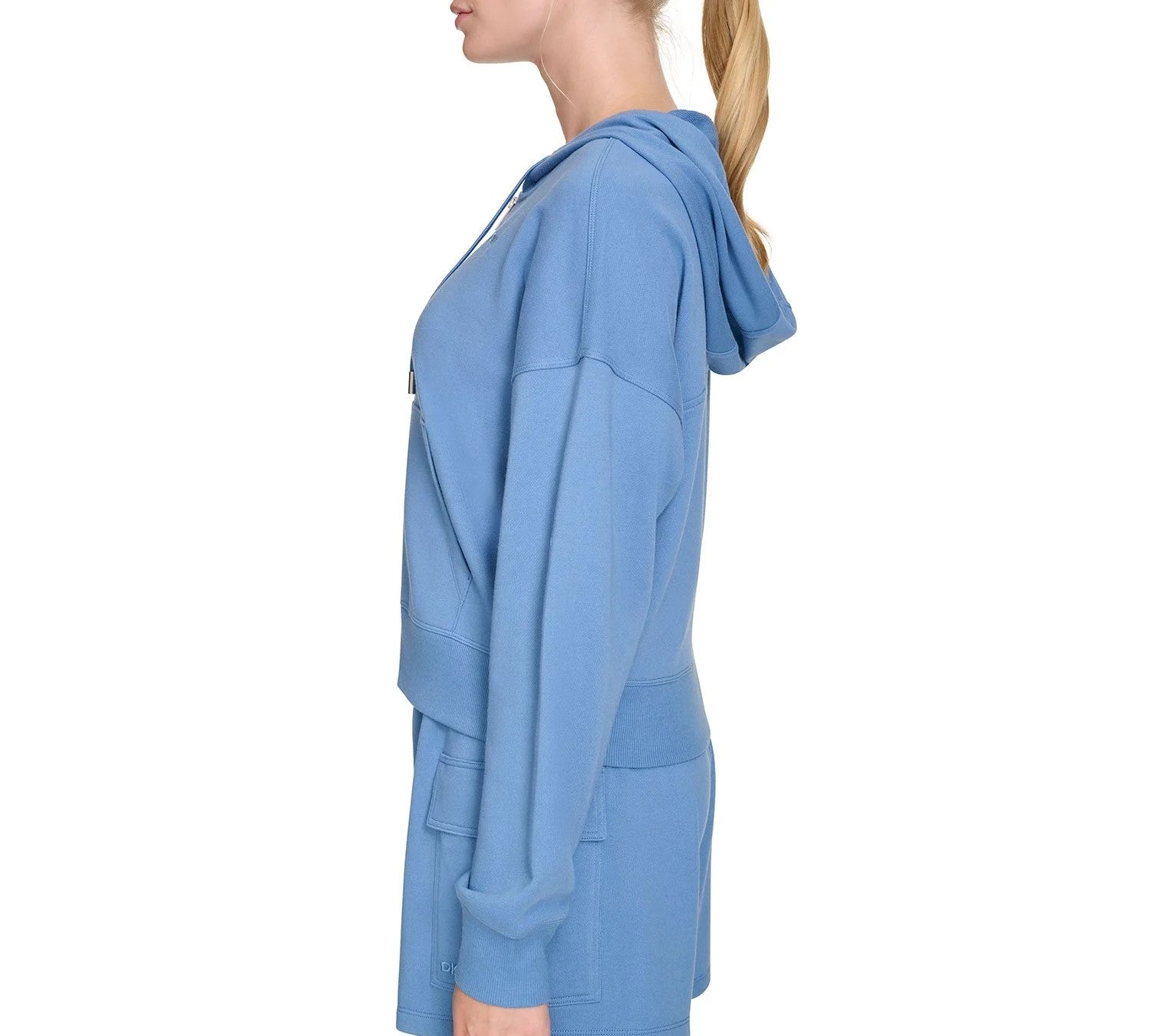 DKNY Women's Terry Zip Front Jacket