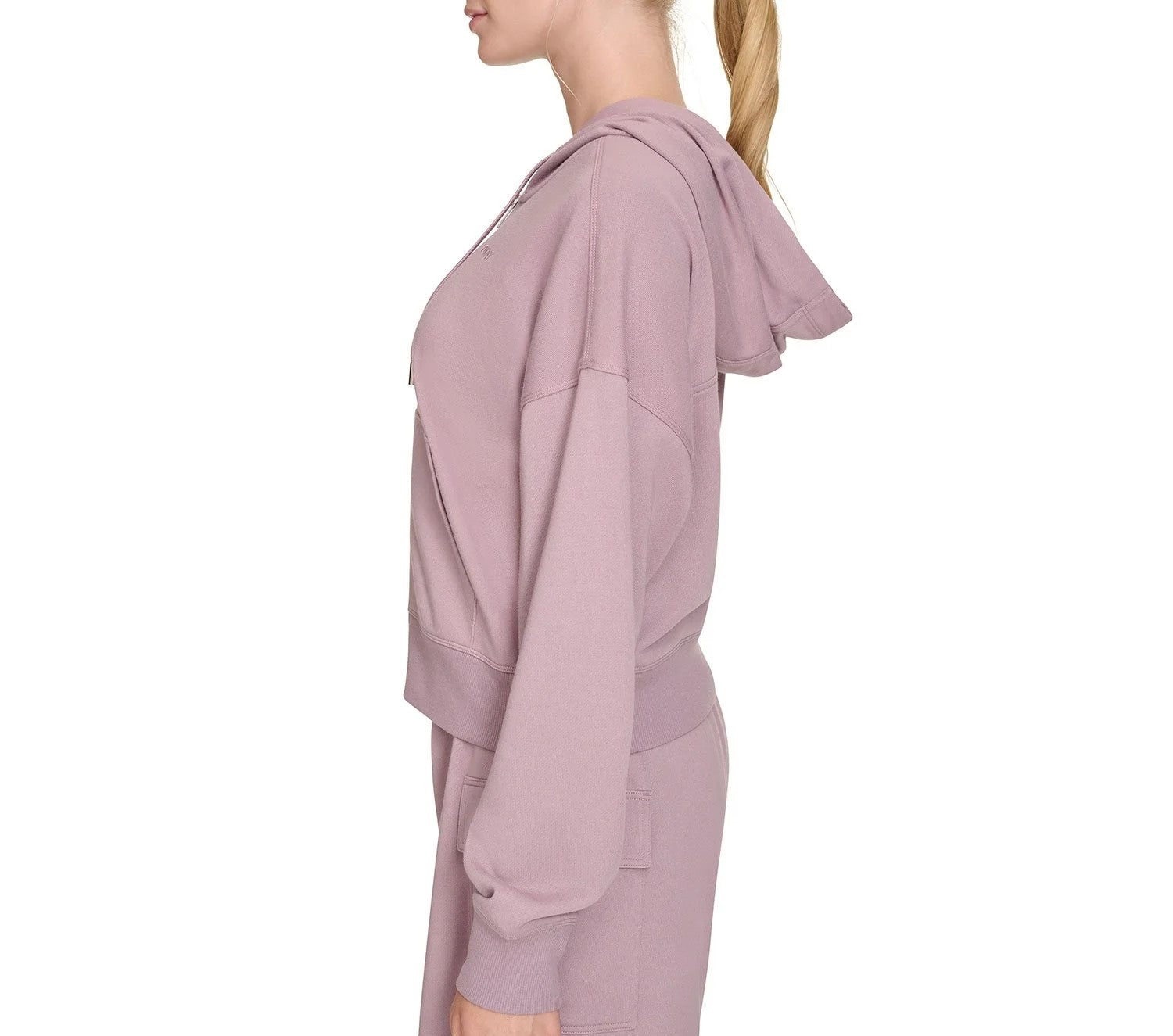 DKNY Women's Terry Zip Front Jacket