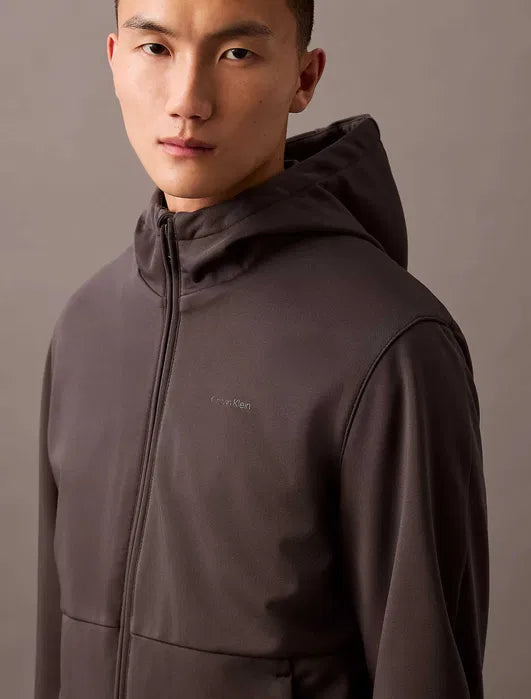 CALVIN KLEIN Men's jacket, graphite gray lined soft shell jacket