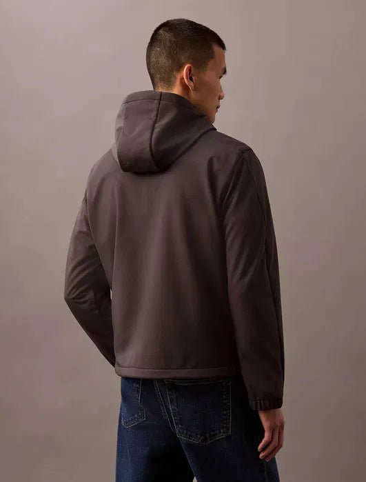 CALVIN KLEIN Men's jacket, graphite gray lined soft shell jacket